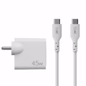 boAt WCD 45W QCPD Type-C Adapter Charger - White